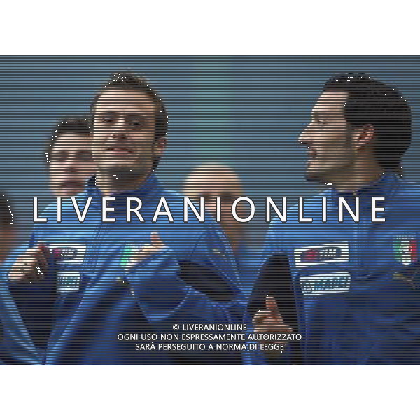 Milano 13/11/2006 stadio G. Meazza raduno nazionale italiana gioco calcio nella foto gilardino alberto e zambrotta gianluca ph andry/ag aldo liverani s.a.s.