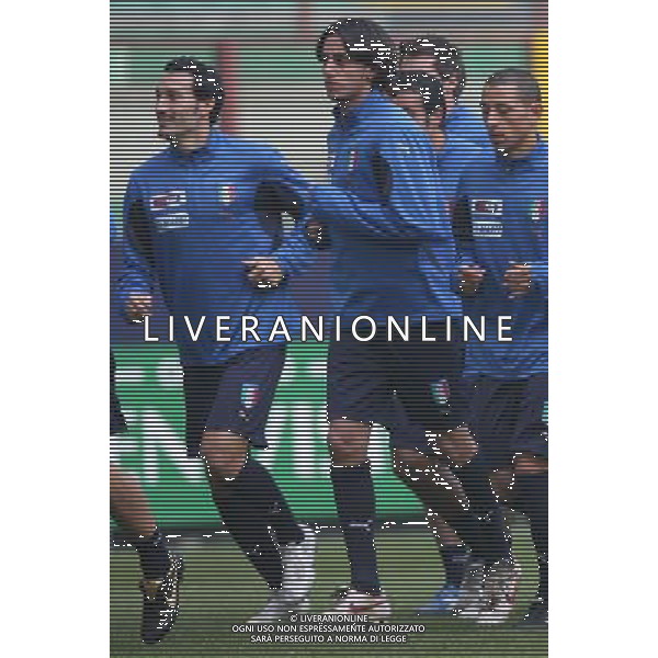 Milano 13/11/2006 stadio G. Meazza raduno nazionale italiana gioco calcio nella foto aquilani alberto ph andry/ag aldo liverani s.a.s.
