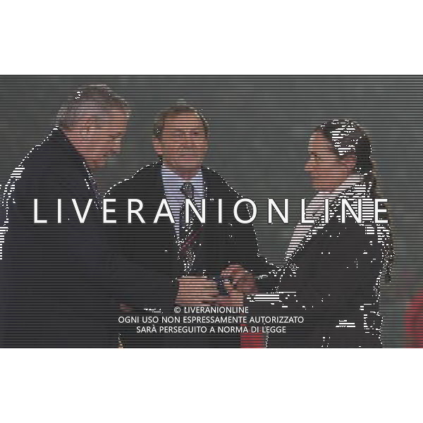 BERGAMO 15/11/2006 AMICHEVOLE ITALIA-TURCHIA NELLA FOTO GIGI RIVALTARCISIO BURGNICH-SIGNORA FACCHETTI FOTO ANDRY-ALDO LIVERANI