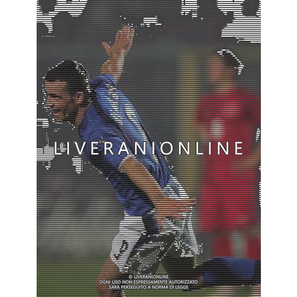 BERGAMO 15/11/2006 AMICHEVOLE ITALIA-TURCHIA NELLA FOTO ESULTANZA ANTONIO DI NATALE FOTO ANDRY-ALDO LIVERANI