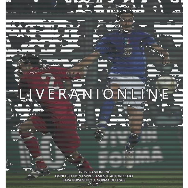 Bergamo 15 novembre 2006 Italia-Turchia amichevole nella foto: Bonazzoli Emiliano e Servet foto Andry / Ag. Aldo Liverani