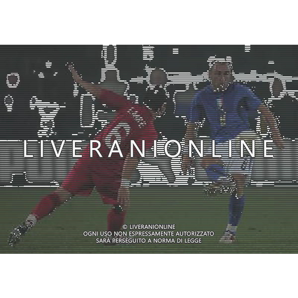 Bergamo 15 novembre 2006 Italia-Turchia amichevole nella foto: Brocchi Cristian e Emre foto Andry / Ag. Aldo Liverani