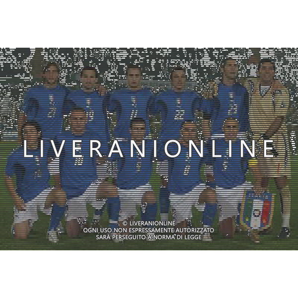 Bergamo 15 novembre 2006 Italia-Turchia amichevole nella foto: formazione Italia foto Andry / Ag. Aldo Liverani