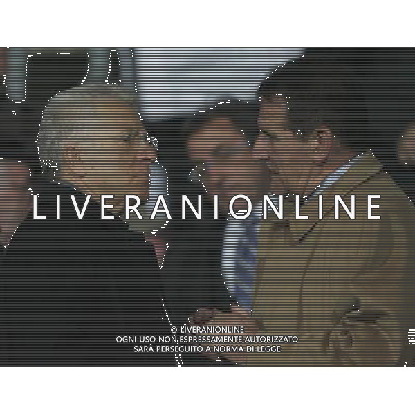 Bergamo 15 novembre 2006 Italia-Turchia amichevole nella foto: Matarrese Antonio e Macalli Mario foto Andry / Ag. Aldo Liverani