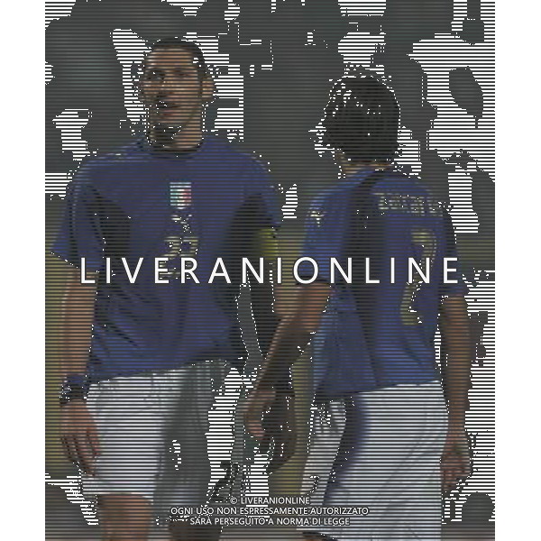 Bergamo 15 novembre 2006 Italia-Turchia amichevole nella foto: Materazzi Marco e Zaccardo Christian foto Andry / Ag. Aldo Liverani