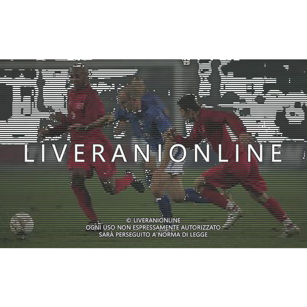 Bergamo 15 novembre 2006 Italia-Turchia amichevole nella foto: Rocchi Tommaso Sabri e Mehmet Aurelio foto Andry / Ag. Aldo Liverani