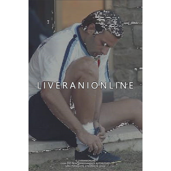 Coverciano (Fi) 02/09/03 Allenamento della Nazionale italiana di Calcio Nella foto: Zanetti Cristiano* Ph Gianni Nucci/Aldo Liverani