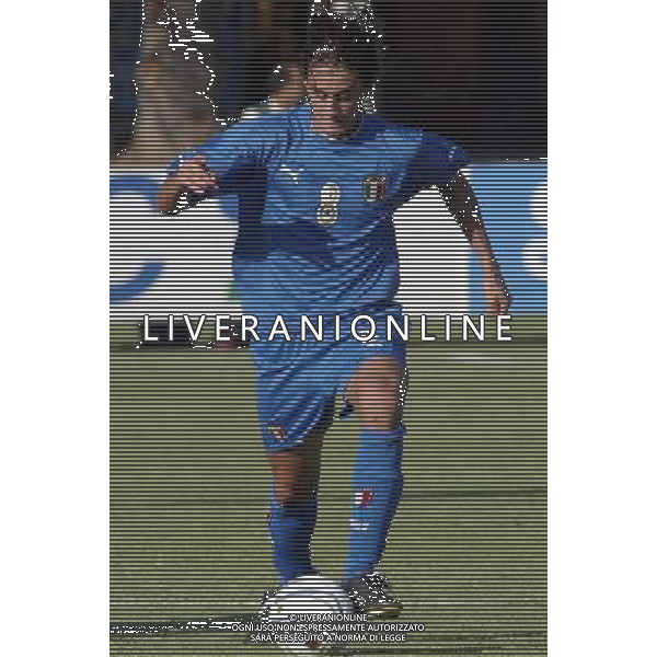 Coverciano (Fi) 03/09/03 Nazionale Italiana di Calcio Under 19 nella foto Aquilani Alberto* Ph Gianni Nucci/Aldo Liverani