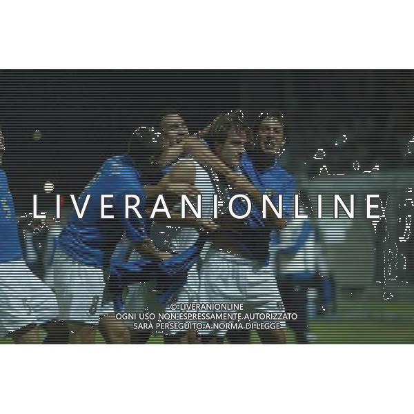 PAVIA 05/09/2003 ITALIA-GALLES UNDER 21 NELLA FOTO ESULTANZA DOPO IL GOL DI GILARDINO* FOTO BAGNAI/AGENZIA ALDO LIVERANI