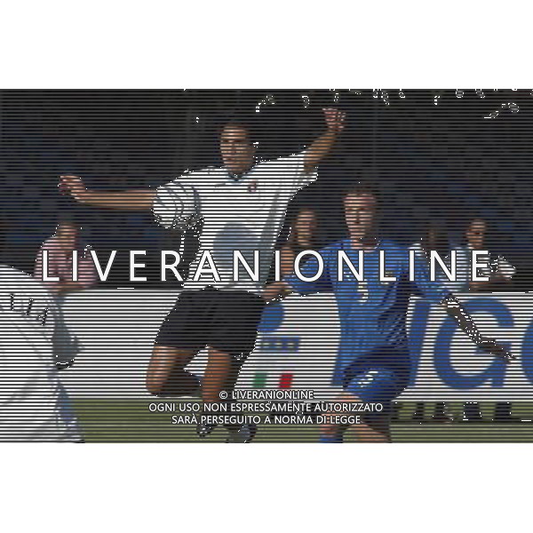 Coverciano (Fi) 02/09/2003 Partita di allenamento della Nazionale di calcio Nella foto: Corradi Bernardo Ph Gianni Nucci/Aldo Liverani