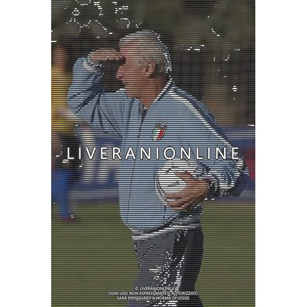 Coverciano (Fi) 02/09/2003 Partita di allenamento della Nazionale di calcio Nella foto: Trapattoni Giovanni. Ph Gianni Nucci/Aldo Liverani