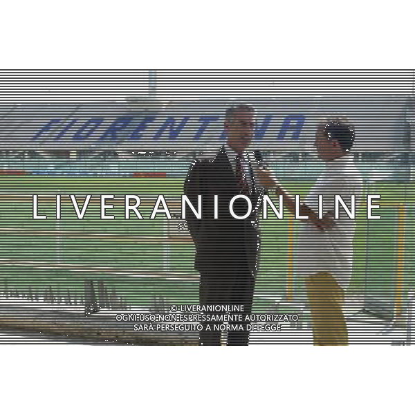 Stadio Artemio Franchi Firenze 21/08/2003 nella foto intervista al Presidente della Fiorentina Calcio Salica Gino* foto gianni nucci/Agenzia Aldo liverani