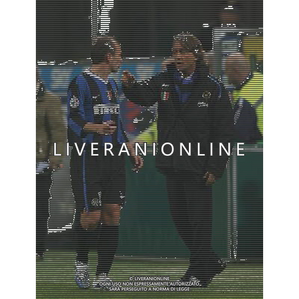 INTER-MESSINA COPPA ITALIA 29-11-2006 NELLA FOTO MANCINI ROBERTO-ESTEBAN CAMBIASSO AGENZIA ALDO LIVERANI