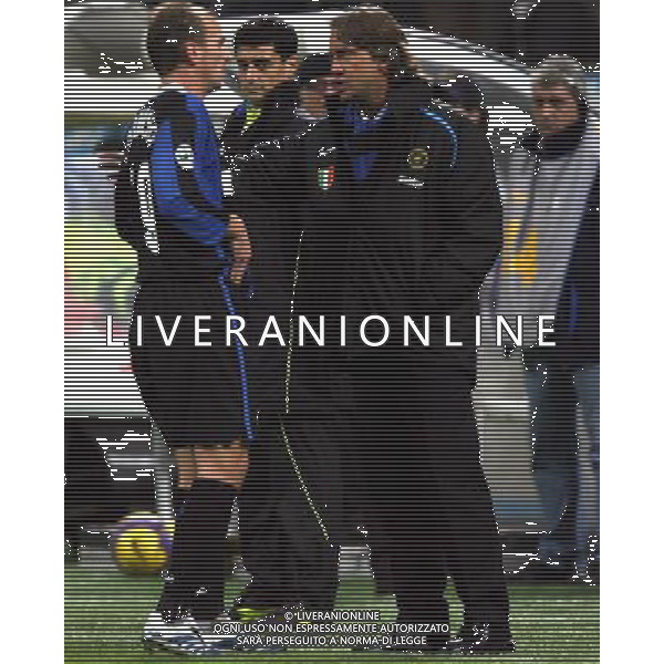INTER-MESSINA COPPA ITALIA 29-11-2006 NELLA FOTO MANCINI ROBERTO-ESTEBAN CAMBIASSO AGENZIA ALDO LIVERANI