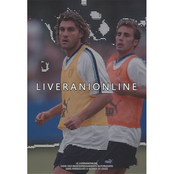 Appiano Gentile (CO) Pinetina 05/09/2003 Allenamento Nazionale Italiana nella foto Vieri e Cannavaro foto marco luzzani/ag aldo liverani s.a.s.