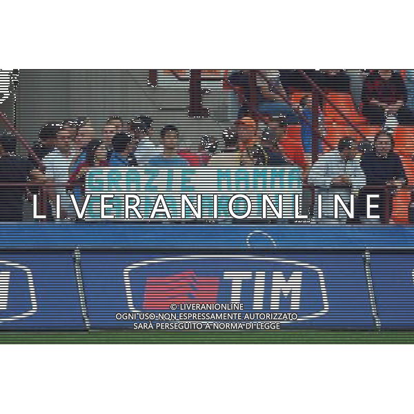MILANO STADIO MEAZZA DI SAN SIRO 06/09/2003 ITALIA-GALLES QUALIFICAZIONI EURO 2004 NELLA FOTO STRISCIONE DEI TIFOSI DELL\'ITALIA* FOTO ALDO LIVERANI