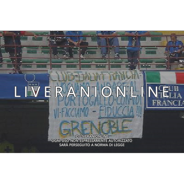 MILANO STADIO MEAZZA DI SAN SIRO 06/09/2003 ITALIA-GALLES QUALIFICAZIONI EURO 2004 NELLA FOTO STRISCIONI DEI TIFOSI DELL\'ITALIA* FOTO ALDO LIVERANI