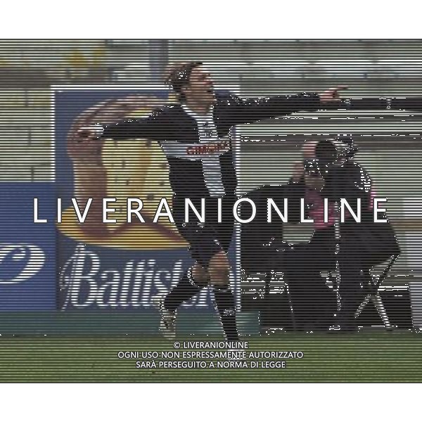 Parma - Napoli coppa italia tim cup 06/12/2006 nella foto esultanza dopo il gol di zlatko dedic ph luzzani/ag. aldo liverani
