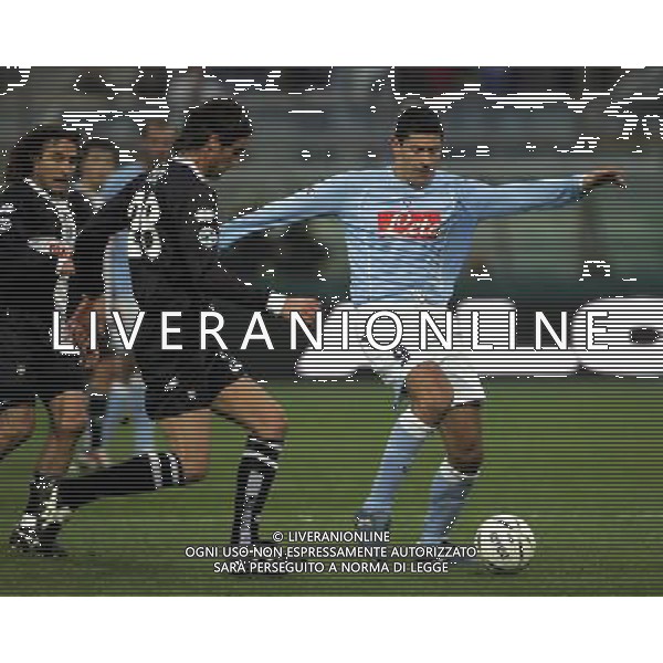 Parma - Napoli coppa italia tim cup 06/12/2006 nella foto roberto carlos sosa e paci massimo ph luzzani/ag. aldo liverani
