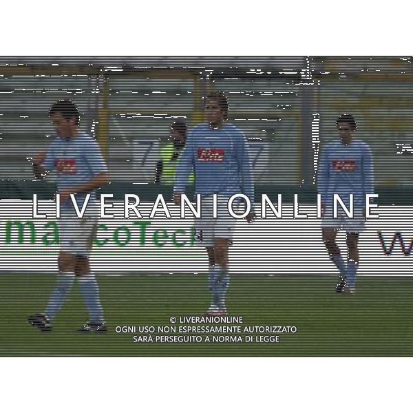 Parma - Napoli coppa italia tim cup 06/12/2006 nella foto delusione dei giocatori del napoli ph luzzani/ag. aldo liverani