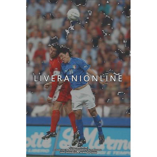 MILANO STADIO MEAZZA DI SAN SIRO 06/09/2003 ITALIA-GALLES QUALIFICAZIONI EURO 2004 NELLA FOTO MAURO CAMORANESI E SPEED* FOTO ALDO LIVERANI