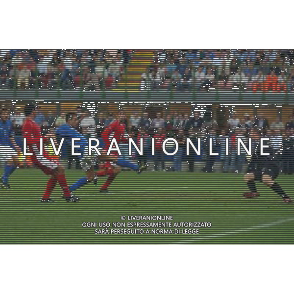 MILANO STADIO MEAZZA DI SAN SIRO 06/09/2003 ITALIA-GALLES QUALIFICAZIONI EURO 2004 NELLA FOTO SECONDO GOL DI FILIPPO INZAGHI* FOTO ALDO LIVERANI