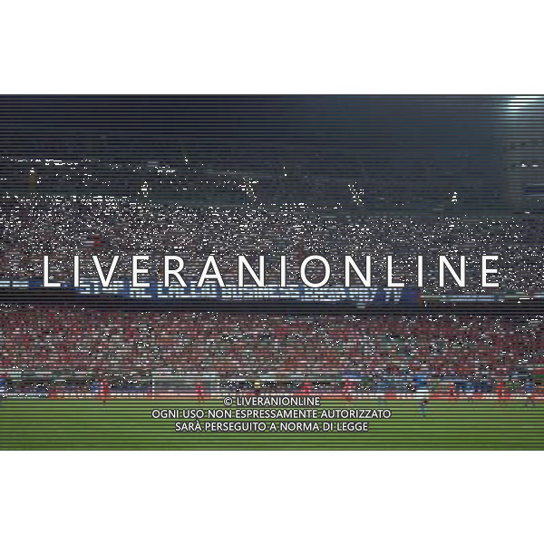 MILANO STADIO MEAZZA DI SAN SIRO 06/09/2003 ITALIA-GALLES QUALIFICAZIONI EURO 2004 NELLA FOTO STRISCIONI DEI TIFOSI* FOTO ALDO LIVERANI