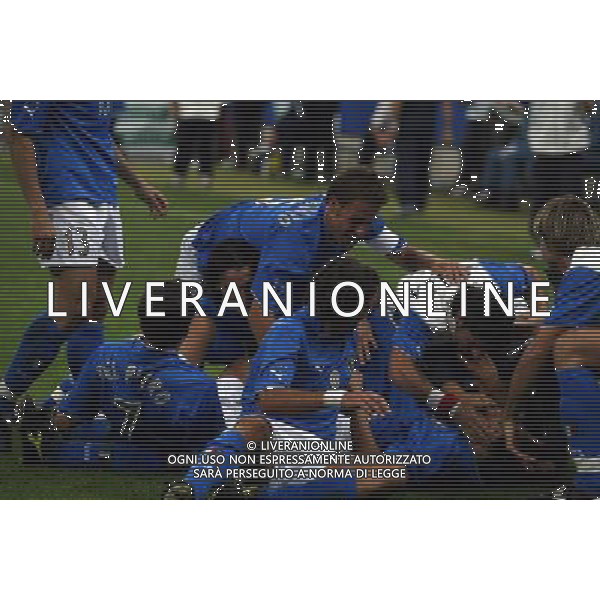 Milano 06/09/2003 Italia-Galles Nella foto: Esultanza dell\'Italia Ph Gianni Nucci/Aldo Liverani