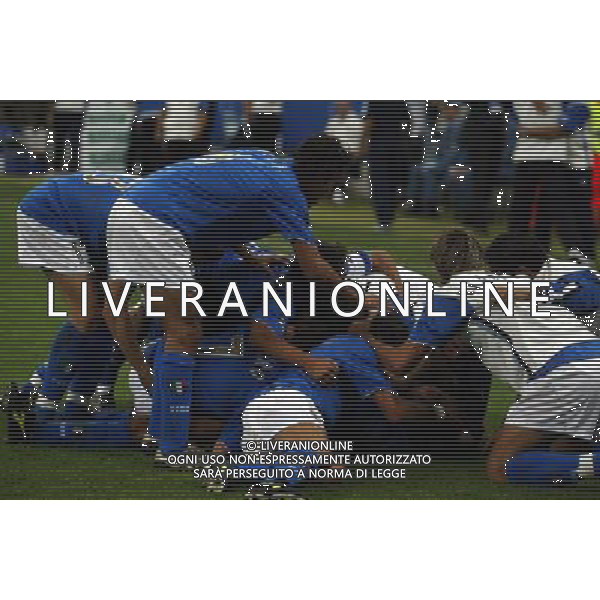 Milano 06/09/2003 Italia-Galles Nella foto: Esultanza dell\'Italia Ph Gianni Nucci/Aldo Liverani