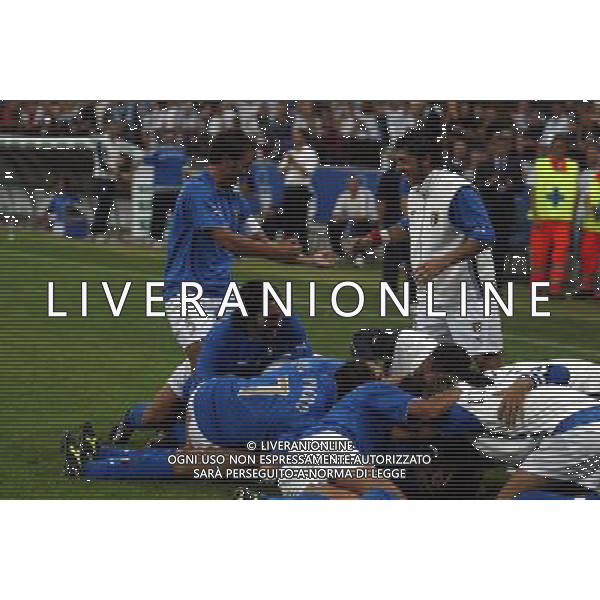 Milano 06/09/2003 Italia-Galles Nella foto: Esultanza dell\'Italia Ph Gianni Nucci/Aldo Liverani