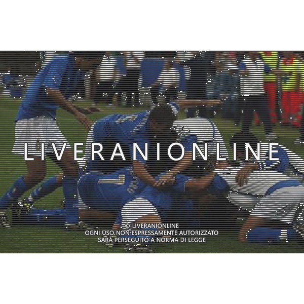 Milano 06/09/2003 Italia-Galles Nella foto: Esultanza dell\'Italia Ph Gianni Nucci/Aldo Liverani