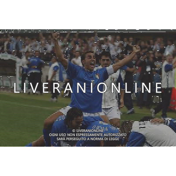 Milano 06/09/2003 Italia-Galles Nella foto: Esultanza dell\'Italia Ph Gianni Nucci/Aldo Liverani