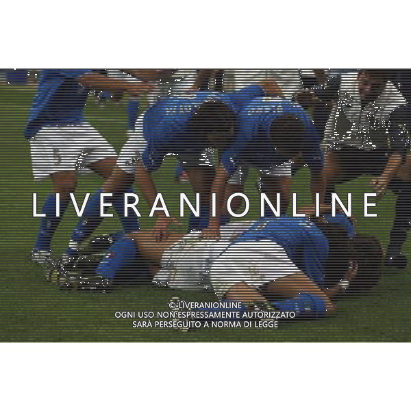 Milano 06/09/2003 Italia-Galles Nella foto: Esultanza dell\'Italia Ph Gianni Nucci/Aldo Liverani