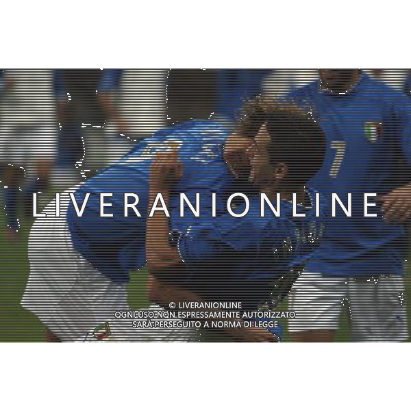 Milano 06/09/2003 Italia-Galles Nella foto: Esultanza dell\'Italia Ph Gianni Nucci/Aldo Liverani