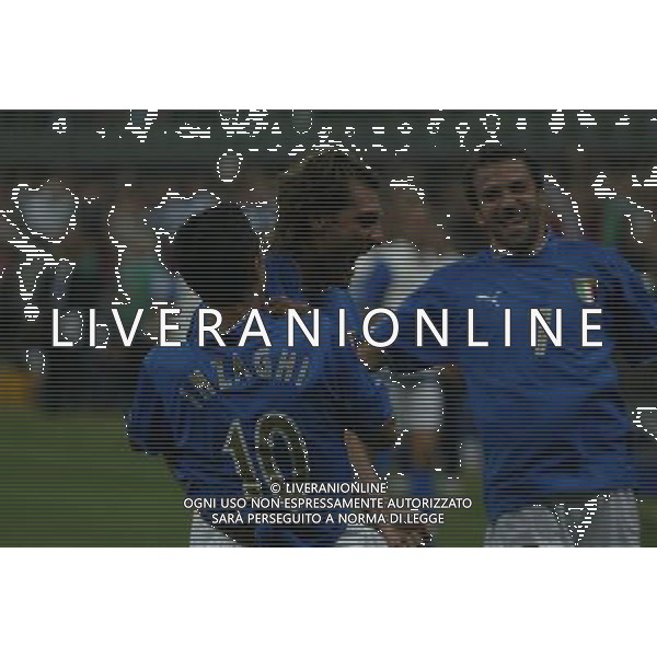 Milano 06/09/2003 Italia-Galles Nella foto: Esultanza dell\'Italia Ph Gianni Nucci/Aldo Liverani