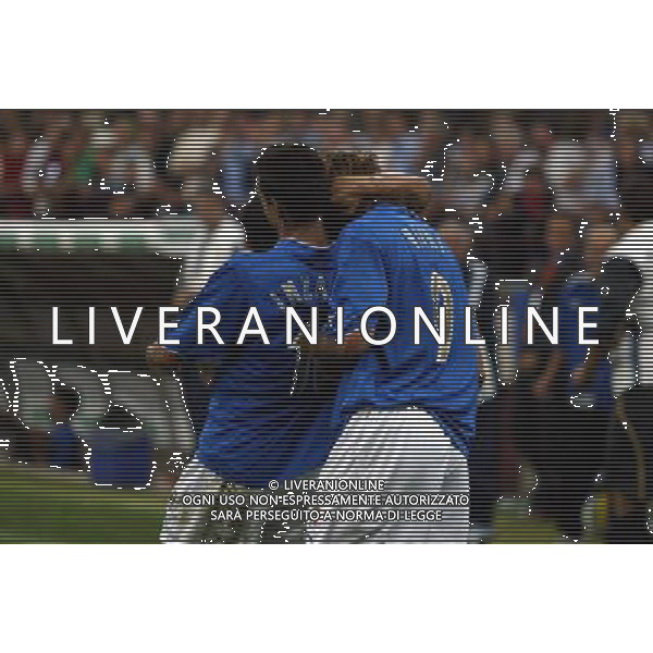 Milano 06/09/2003 Italia-Galles Nella foto: Inzaghi Filippo e Vieri Christian Ph Gianni Nucci/Aldo Liverani