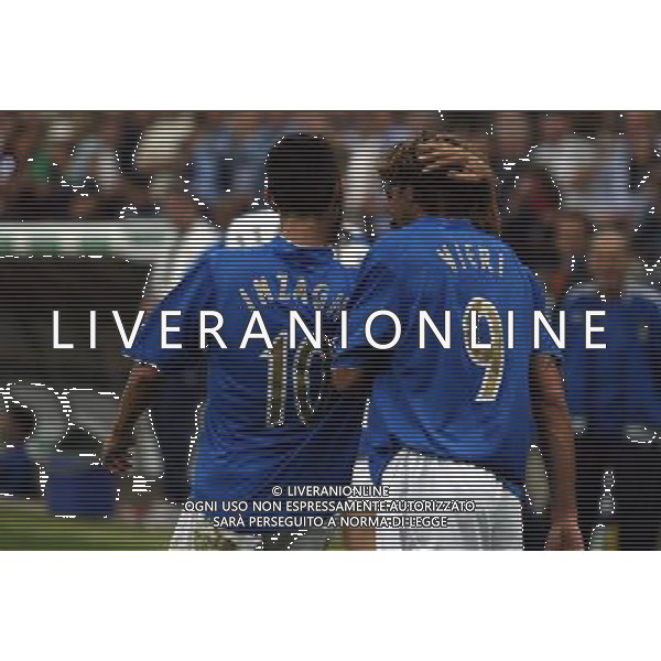 Milano 06/09/2003 Italia-Galles Nella foto: Inzaghi Filippo e Vieri Christian Ph Gianni Nucci/Aldo Liverani