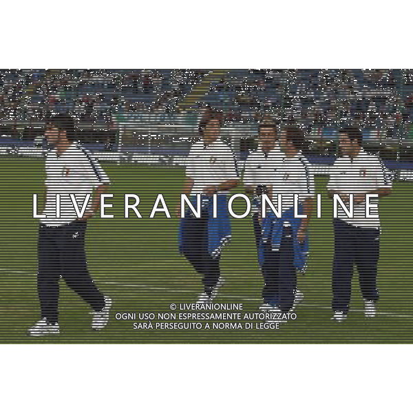 Milano 06/09/2003 Italia-Galles Nella foto:giocatori dell\'Italia Ph Gianni Nucci/Aldo Liverani