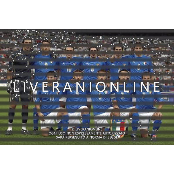 Milano 06/09/2003 Italia-Galles Nella foto: La formazione dell\'Italia Ph Gianni Nucci/Aldo Liverani