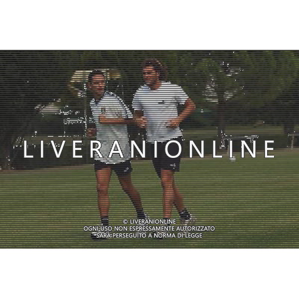 APPIANO GENTILE (CO) 07/06/2003 ALLENAMENTO NAZIONALE ITALIANA CALCIO nella foto FILIPPO INZAGHI E VIERI CHRISTIAN* foto Marco Luzzani/Agenzia Aldo LiverNI