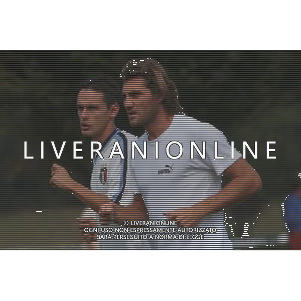 APPIANO GENTILE (CO) 07/06/2003 ALLENAMENTO NAZIONALE ITALIANA CALCIO nella foto FILIPPO INZAGHI E VIERI CHRISTIAN* foto Marco Luzzani/Agenzia Aldo LiverNI