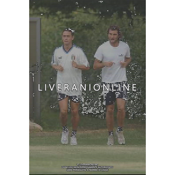 APPIANO GENTILE (CO) 07/06/2003 ALLENAMENTO NAZIONALE ITALIANA CALCIO nella foto FILIPPO INZAGHI E VIERI CHRISTIAN* foto Marco Luzzani/Agenzia Aldo LiverNI
