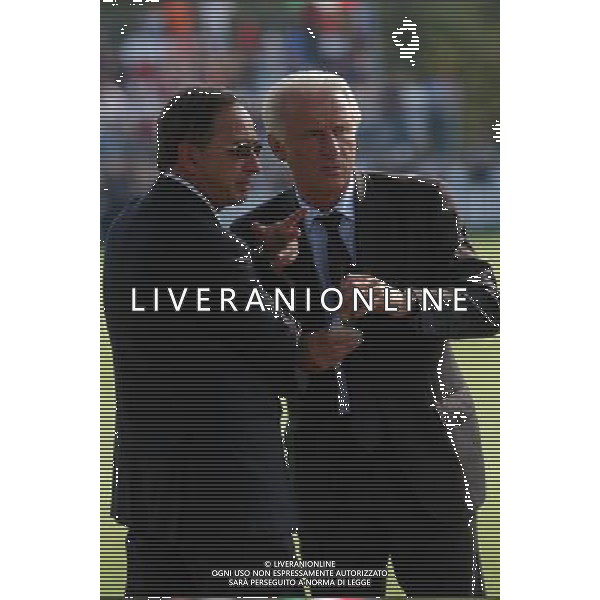 APPIANO GENTILE (CO) 07/06/2003 ALLENAMENTO NAZIONALE ITALIANA CALCIO nella foto TRAPATTONI GIOVANNI E STEFANO BALDUCCI* foto Marco Luzzani/Agenzia Aldo Liverani