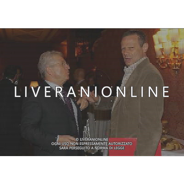 Milano 18 dicembre 2006 Hotel Principe di Savoia Assemblea Lega Calcio e premiazioni trofei 2005/2006 nella foto: matarrese antonio e zamparini maurizio foto Luzzani / Ag. Aldo Liverani