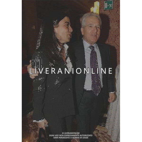 Milano 18 dicembre 2006 Hotel Principe di Savoia Assemblea Lega Calcio e premiazioni trofei 2005/2006 nella foto: matarrese antonio e sensi rosella foto Luzzani / Ag. Aldo Liverani