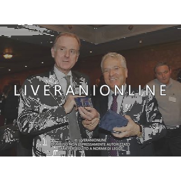 Milano 18 dicembre 2006 Hotel Principe di Savoia Assemblea Lega Calcio e premiazioni trofei 2005/2006 nella foto: matarrese antonio e cobolli gigli giovanni foto Luzzani / Ag. Aldo Liverani