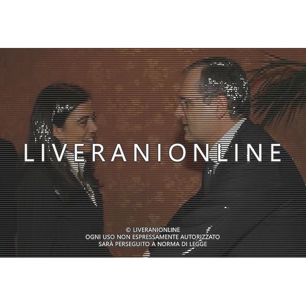 Milano 18 dicembre 2006 Hotel Principe di Savoia Assemblea Lega Calcio e premiazioni trofei 2005/2006 nella foto: lotito claudio e sensi rosella foto Luzzani / Ag. Aldo Liverani