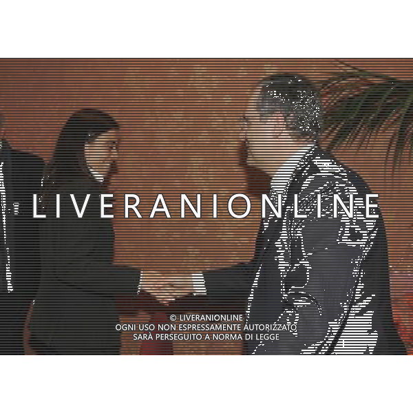 Milano 18 dicembre 2006 Hotel Principe di Savoia Assemblea Lega Calcio e premiazioni trofei 2005/2006 nella foto: lotito claudio e sensi rosella foto Luzzani / Ag. Aldo Liverani