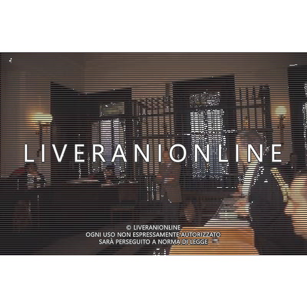 ARCHIVIO GIOVANNI LIVERANI NELLA FOTO INDRO MONTANELLI IN TRIBUNALE AGENZIA ALDO LIVERANI