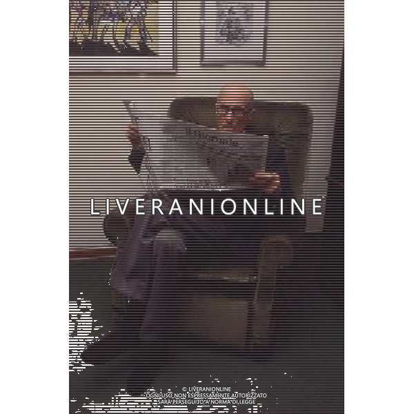 ARCHIVIO GIOVANNI LIVERANI NELLA FOTO INDRO MONTANELLI AGENZIA ALDO LIVERANI